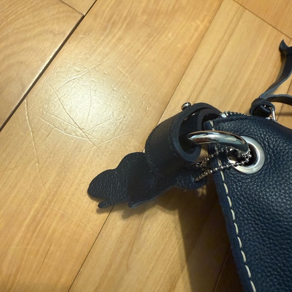 Roots Elegant Midnight Blue Leather Edie Shoulder Bag Cervino - Picture 3 of 5